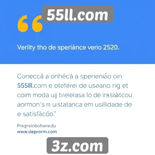 Avaliação da experiência do usuário no 55ll.com