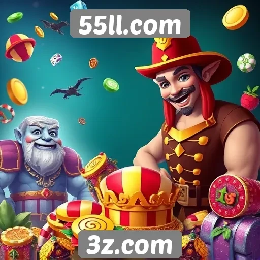 Variedade de jogos disponíveis em 55ll.com